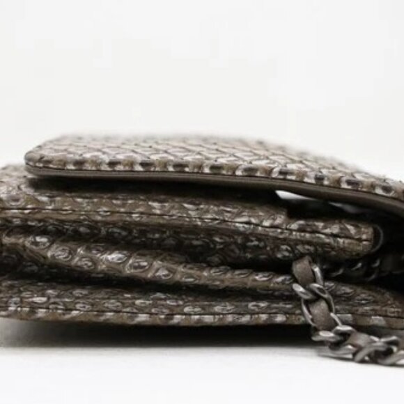 Chanel Python Classic Wallet On Chain - Picture 5 of 15